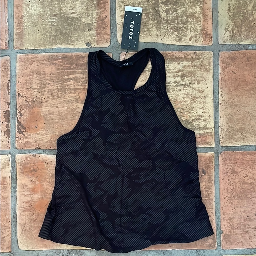 🔷 NEW Terez Black Camouflage Workout Tank